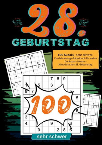 28. Geburtstag- Sudoku Geschenkbuch