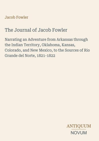 The Journal of Jacob Fowler