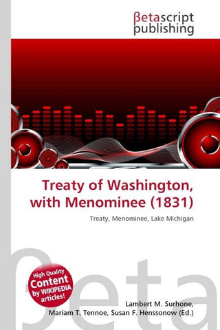 Treaty of Washington, with Menominee (1831)