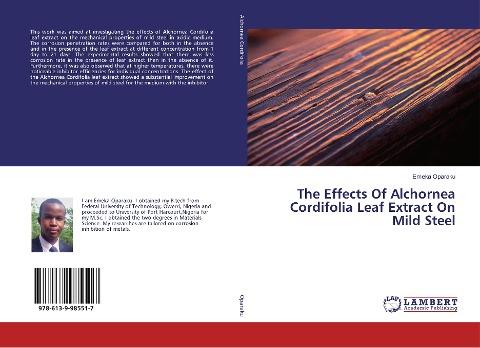 The Effects Of Alchornea Cordifolia Leaf Extract On Mild Steel