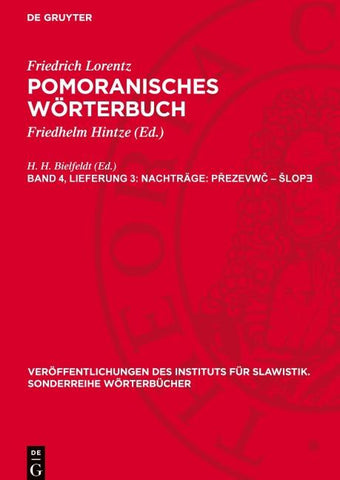 Nachträge: Přezevwč – šlopǝ