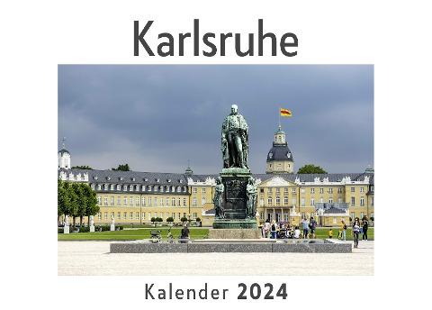 Karlsruhe (Wandkalender 2024, Kalender DIN A4 quer, Monatskalender im Querformat mit Kalendarium, Das perfekte Geschenk)