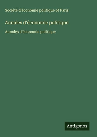 Annales d'économie politique