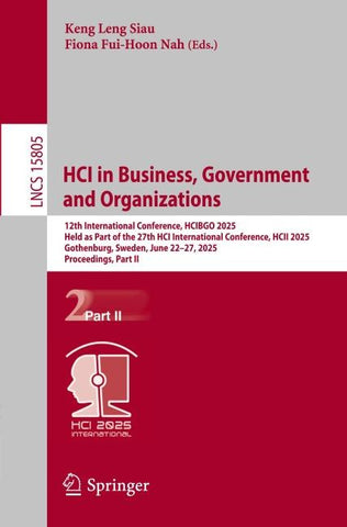 HCI in Business, Government and Organizations