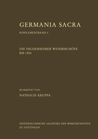 Die Hildesheimer Weihbischöfe bis 1504