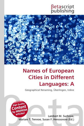 Names of European Cities in Different Languages: A