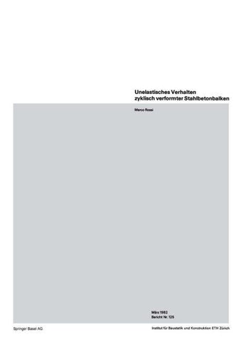Unelastisches Verhalten zyklisch verformter Stahlbetonbalken