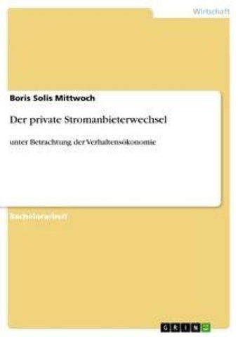 Der private Stromanbieterwechsel