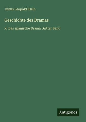 Geschichte des Dramas