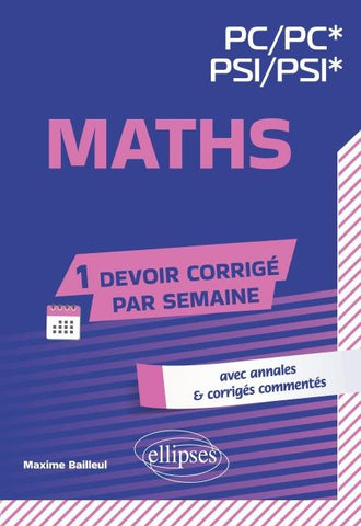 Maths. PC/PC*-PSI/PSI*