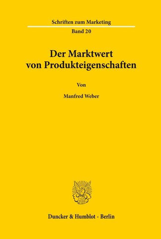 Der Marktwert von Produkteigenschaften.