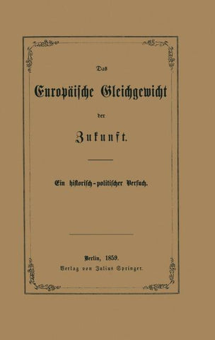 Das Europäische Gleichgewicht der Zukunft