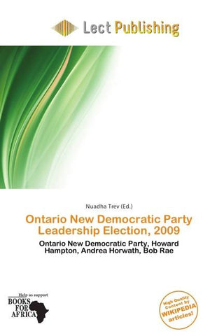 Ontario New Democratic Party Leadership Election, 2009