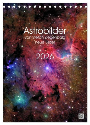 Astrobilder von Stefan Ziegenbalg (Tischkalender 2026 DIN A5 hoch), CALVENDO Monatskalender