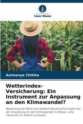 Wetterindex-Versicherung: Ein Instrument zur Anpassung an den Klimawandel?