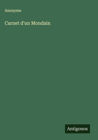 Carnet d'un Mondain