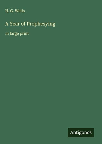 A Year of Prophesying