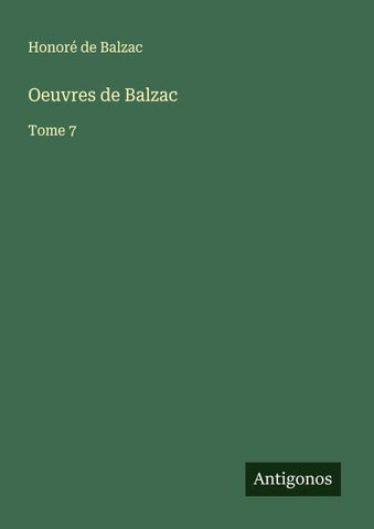 Oeuvres de Balzac
