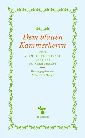 Dem blauen Kammerherrn
