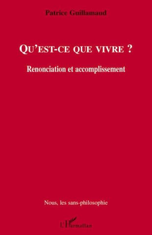 Qu'est-ce que vivre ?