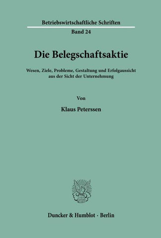Die Belegschaftsaktie.