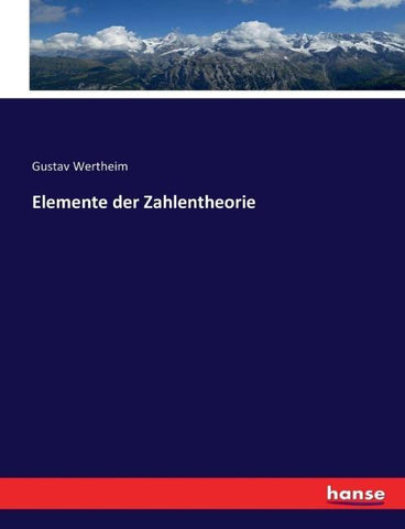 Elemente der Zahlentheorie