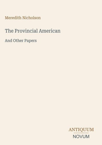 The Provincial American