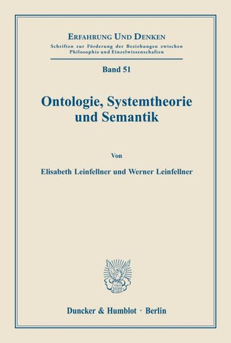 Ontologie, Systemtheorie und Semantik.