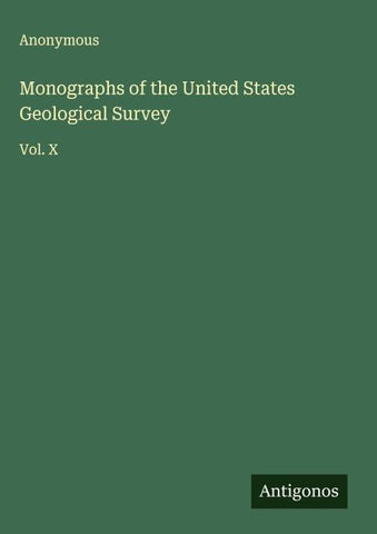 Monographs of the United States Geological Survey