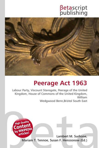 Peerage Act 1963
