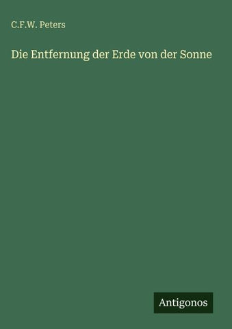 Die Entfernung der Erde von der Sonne