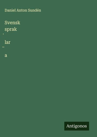 Svensk sprak¿lar¿a
