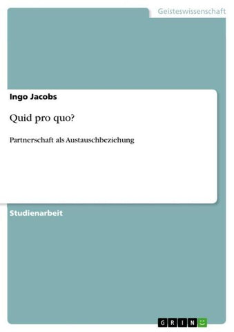 Quid pro quo?