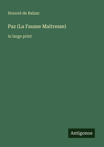Paz (La Fausse Maitresse)