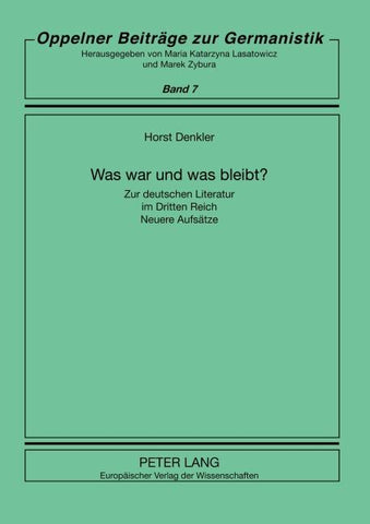 Was war und was bleibt?