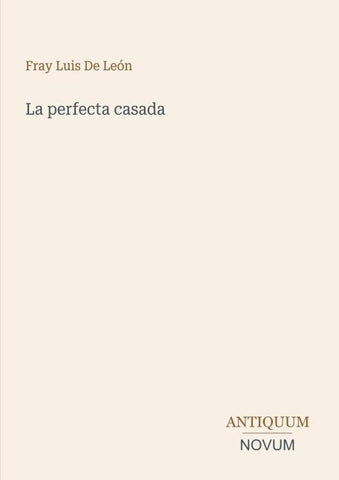 La perfecta casada