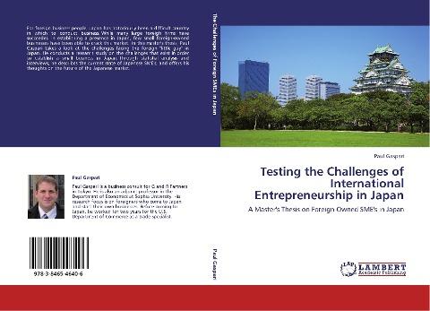 Testing the Challenges of International Entrepreneurship in Japan