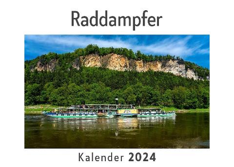 Raddampfer (Wandkalender 2024, Kalender DIN A4 quer, Monatskalender im Querformat mit Kalendarium, Das perfekte Geschenk)