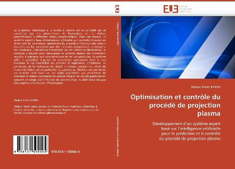 Optimisation et contrôle du procédé de projection plasma