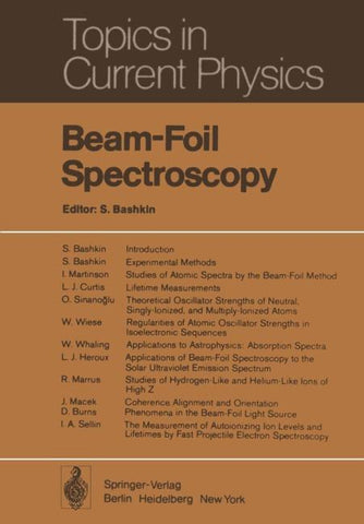 Beam-Foil Spectroscopy