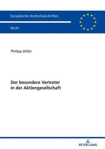 Der besondere Vertreter in der Aktiengesellschaft