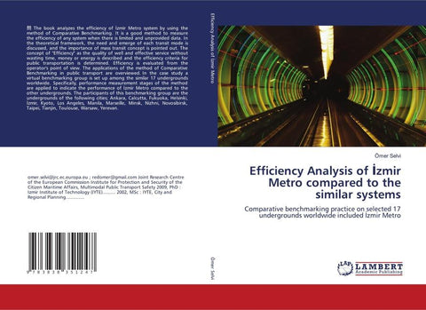 Efficiency Analysis of ¿zmir Metro compared to the similar systems