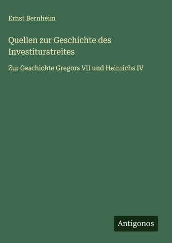 Quellen zur Geschichte des Investiturstreites