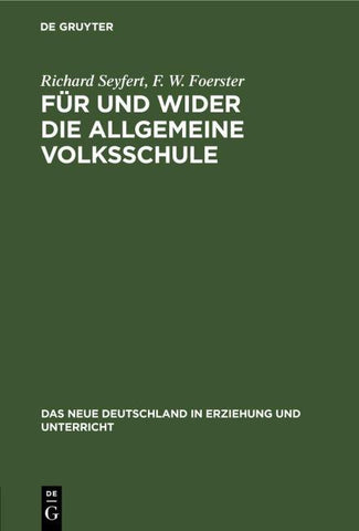 Für und wider die allgemeine Volksschule