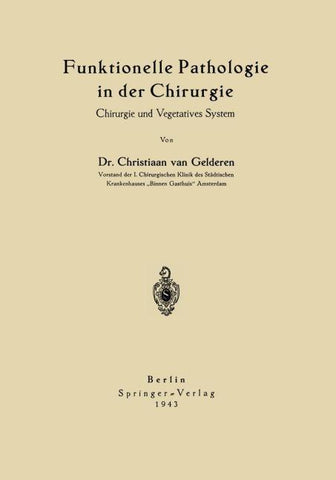Funktionelle Pathologie in der Chirurgie