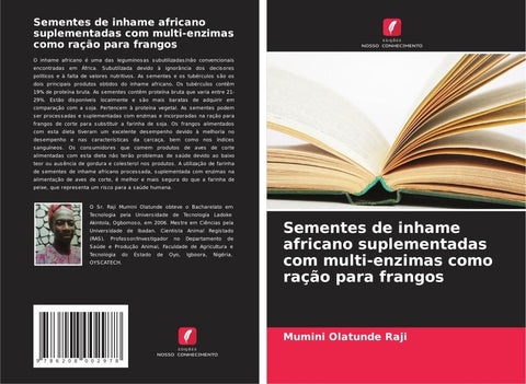 Sementes de inhame africano suplementadas com multi-enzimas como ração para frangos