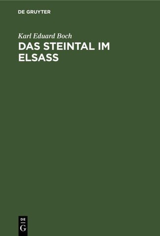 Das Steintal im Elsass