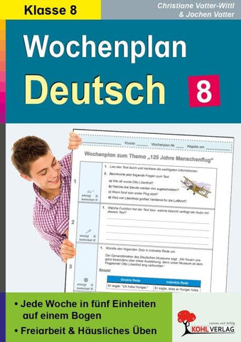 Wochenplan Deutsch / Klasse 8