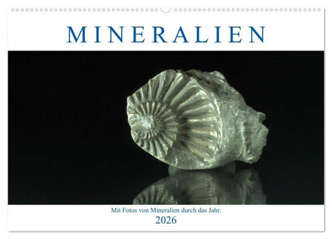 Mineralien (Wandkalender 2026 DIN A2 quer), CALVENDO Monatskalender