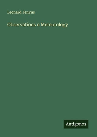 Observations n Meteorology